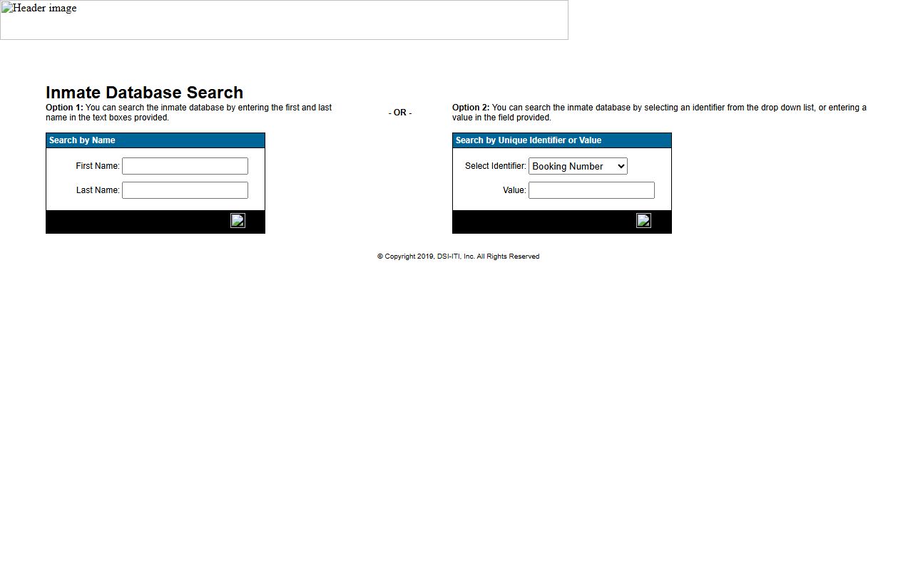 Salt Lake County inmate records lookup form